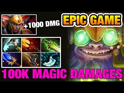 THE MOST EPIC BATTLE @VURTUNE [Tinker] vs 9 Slotted AM & 6500HP Pudge Dota2 7.04