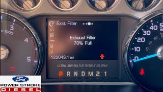 6.7L Exhaust Filter % Screen FORScan Upgrade Ford Super Duty Diesels