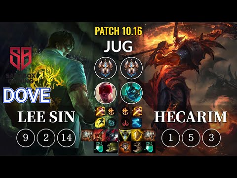 SB Dove Lee Sin vs Hecarim Jungle - KR Patch 10.16