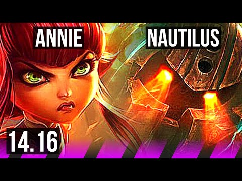 ANNIE & Nilah vs NAUTILUS & Samira (SUP) | 4/1/9 | EUW Master | 14.16