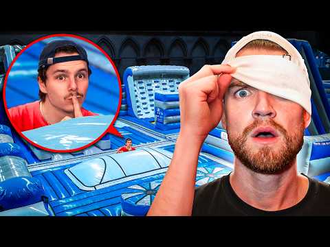 Blindfolded Hide and Seek in the Mega Bouncy Castle Park **WITH JUUL & SEAN**