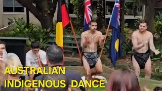 Indigenous celebration dance in Subiaco Perth.