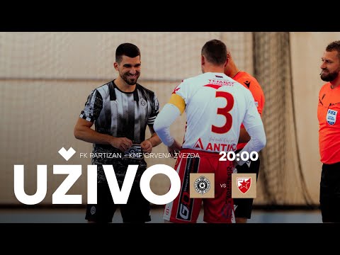 UŽIVO PRENOS: Futsal klub Partizan - KMF Crvena zvezda