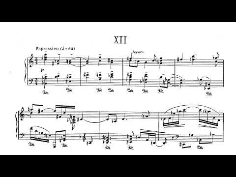 Giacinto Scelsi - Variazioni e Fuga for Piano (1940) [Score-Video]