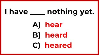 English Grammar Test | Can You Ace This Quiz with 100%?