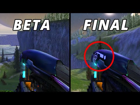 Halo Beta Vs. Final (Side By Side Comparison)