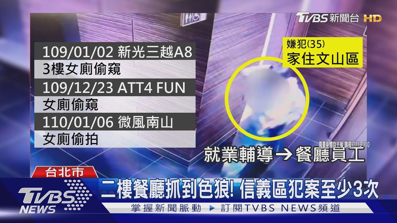 非首次犯案! 遭控偷拍男是就業輔導員工
