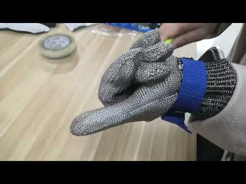 #ppe #Butcher Cut Resistant Working Gloves #Chef Stainless Steel Wire Fish Filleting Glove