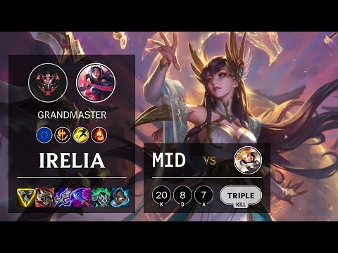 Irelia Mid vs Lux - EUW Grandmaster Patch 10.25b