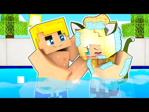 Faccio Il BAGNETTO Alla GATTINA Su Minecraft VITA!