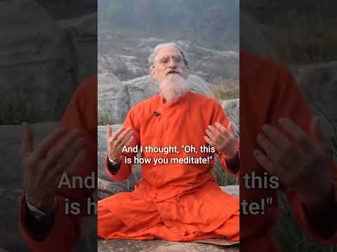 The posture in meditation