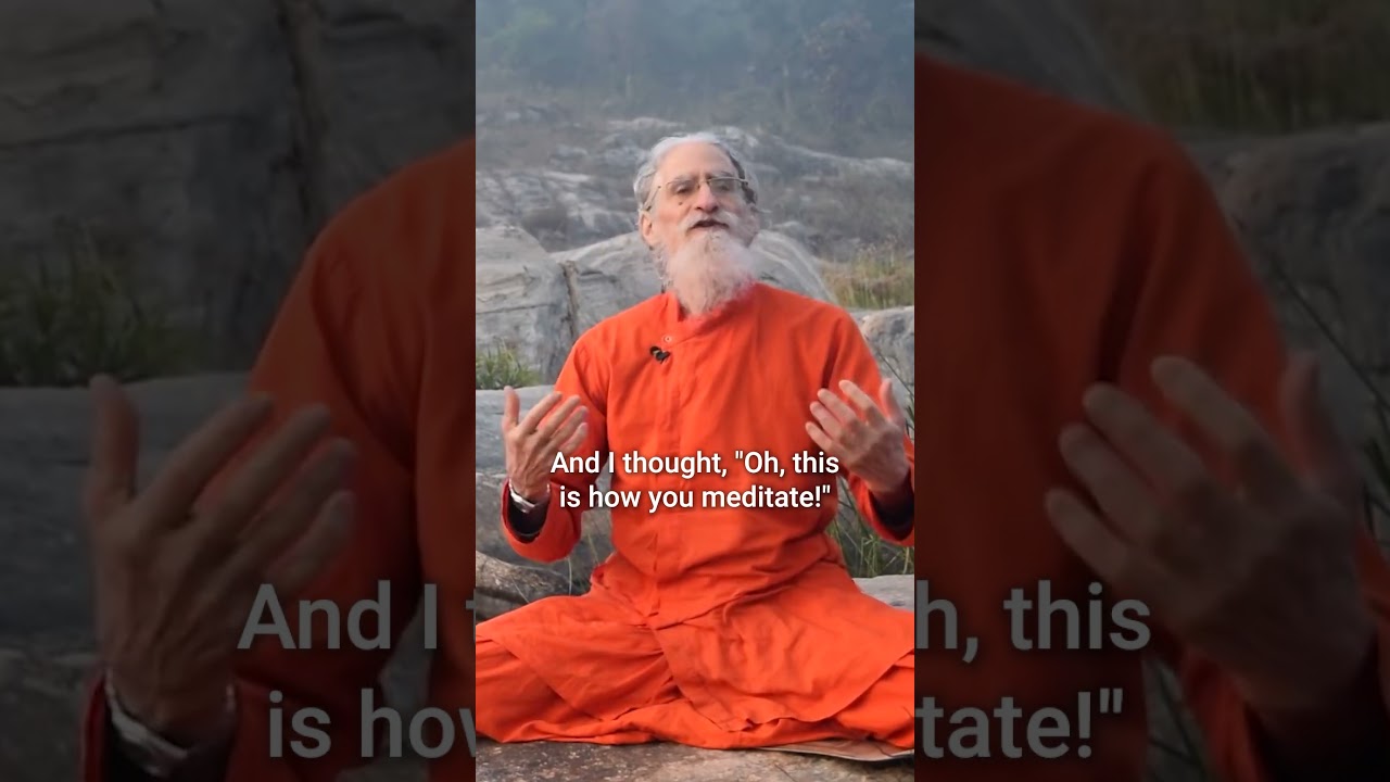 The posture in meditation