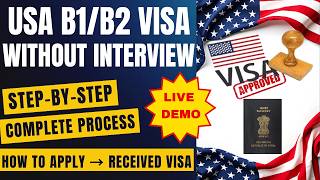 US Tourist Visa B1/B2 Renewal Without Interview 2026 | Interview Waiver | Dropbox appointment
