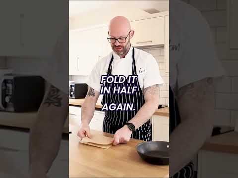 A chef trick teaching you how to use a cartouche to make your pan non stick but what is a cartouche?