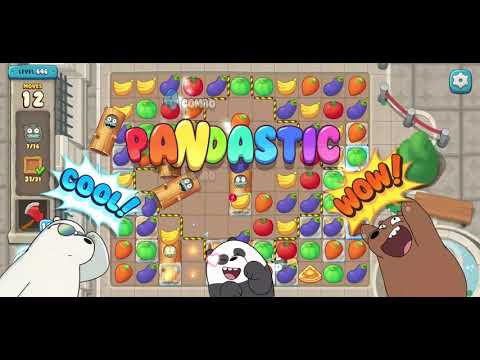 We Bare Bears Match3 Repairs Level 646 - No Boosters