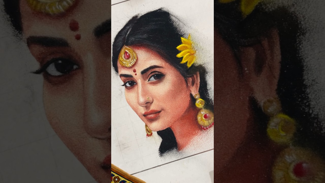 Portrait rangoli | Offline classes