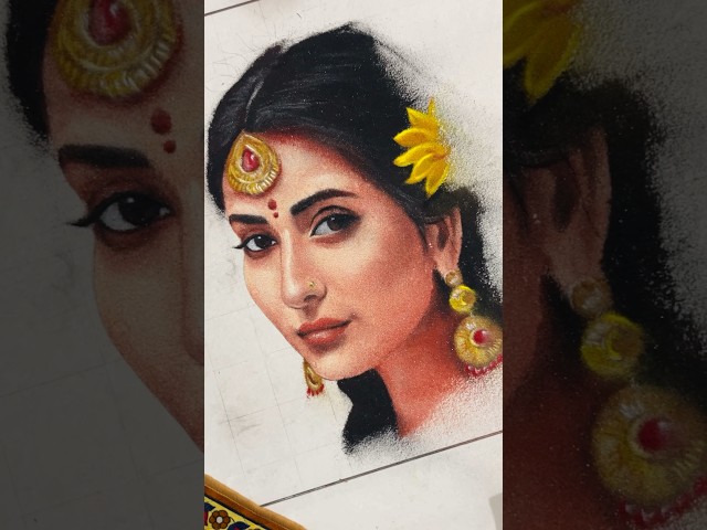 Portrait rangoli | Offline classes