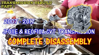 JF011E - RE0F10A CVT Transmission Rebuild Part 1 - Disassembly