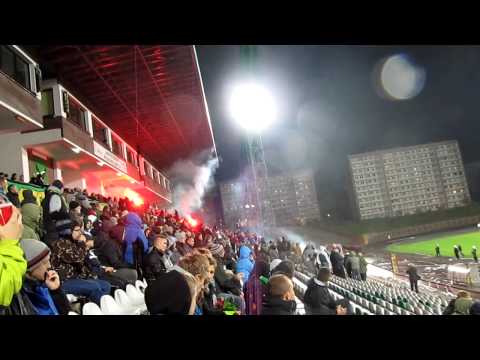 GKS 1962 Jastrzębie - Czarni-Góral Żywiec 07.11.2012 race po wyrównaniu GKS-u