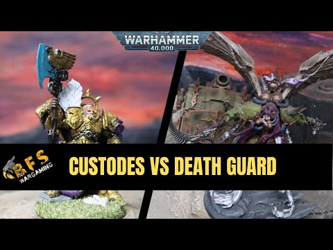 Custodes vs Death Guard Warhammer 40k Battle Report 10th Edition.