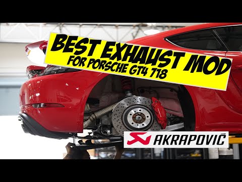 THE BEST EXHAUST MOD for Porsche GT4 718 - Akrapovic Link Pipe