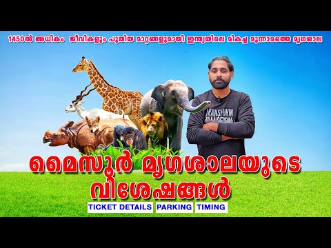 Mysore Zoo Details | Mysore Zoo Malayalam | Oldest and best zoo in India |  A Day At Mysore Zoo 2024