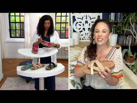 Earth Origins Nubuck Toe-Post Sandals - Ossi on QVC