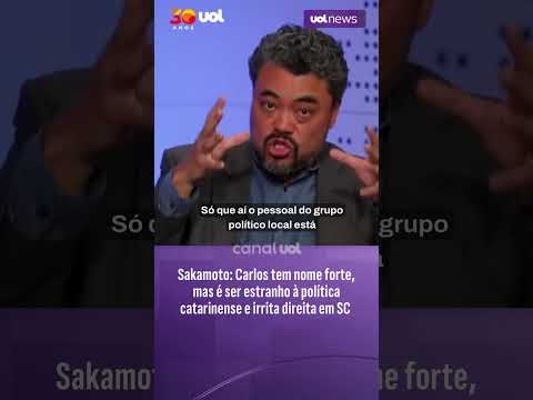 Sakamoto: Carlos tem nome forte, mas é ser estranho à política catarinense e irrita direita em SC