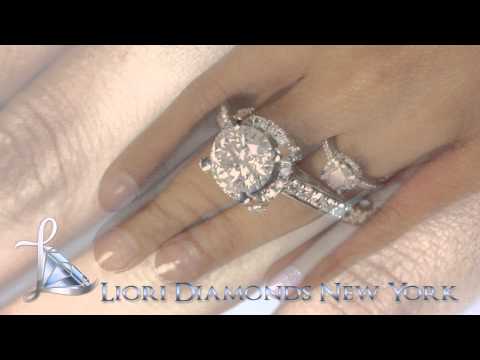 ER-0934 - 2.88 Carat G-I1 Certified Natural Round Diamond Engagement Ring 18K White Gold