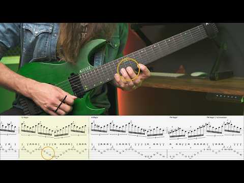 Jason Becker - Altitudes | Sweep picking tutorial