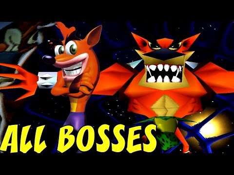 Crash Bandicoot 2 - All Bosses (No Damage)