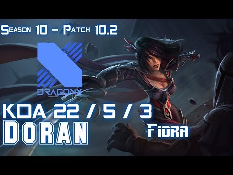 DRX Doran FIORA vs KLED Top - Patch 10.2 KR Ranked