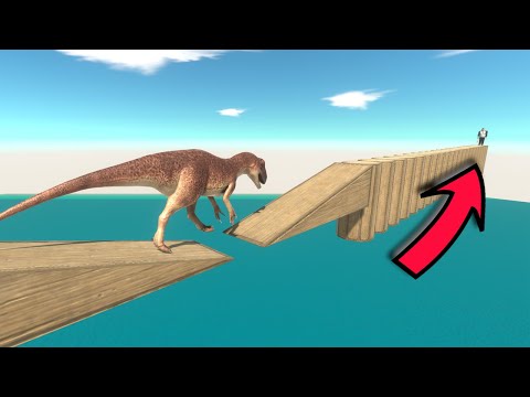 Balancing Bridge | Don't Fall into Lava Trap - Animal Revolt Battle Simulator