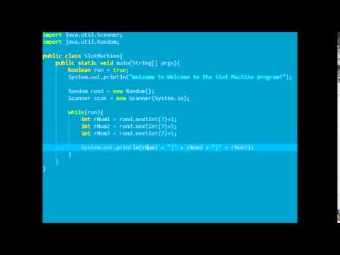 Java Tutorial 1 Slot Machine