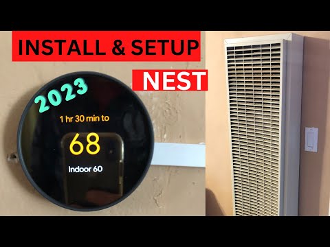 Nest Thermostat with Gas Wall Heater (Install and Setup)