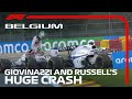 Giovinazzi & Russell Race-Ending Crash at Spa | 2020 Belgian Grand Prix