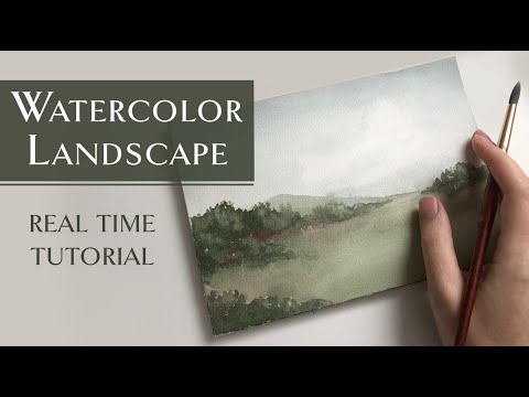 Beginner Watercolor Landscape Tutorial