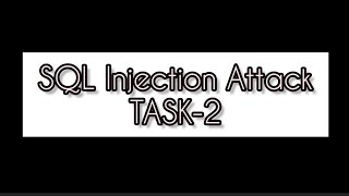 Task-2/SQL Injection Attack Lab.
