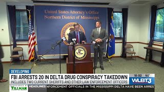 14 current and former officers in Mississippi arrested in ‘drug trafficking takedown’