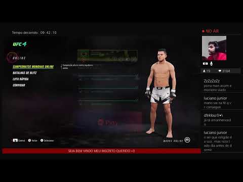 EA SPORTS UFC 4:LIVE COMEMORATIVA 1000 INSCRITOS (12 HS SEGUIDAS)!!!