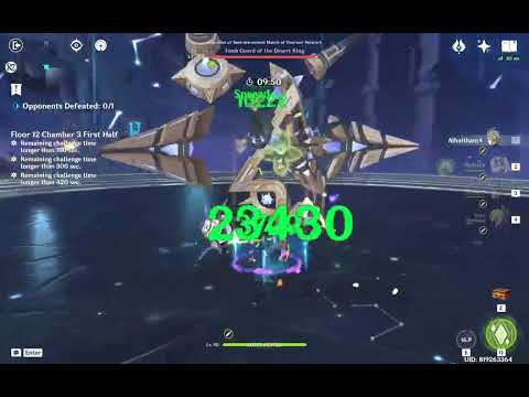 C0 Alhaitham 3* Weapon Quickbloom | 3.4 Spiral Abyss 12-3-1 Matrix (ASIMON) 41s