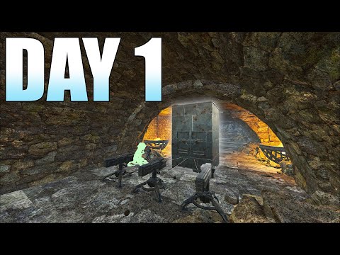 How A 30,000 Hour Tribe Starts Day 1 Claiming A Broken Well Cave! | Ark PvP