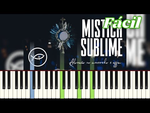 Mística Sublime - Colo de Deus | Tutorial Piano / Teclado | Fácil / Iniciante | Karaoke Playback
