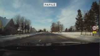 preview picture of video 'Šiauliai - Highway (Plentas) A11 - Papilė, 41 km'