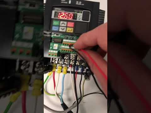 OMRON MX2 drive setup to run on external 24V signal