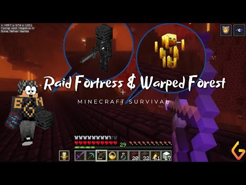 EPIC Minecraft Raid & Warped Forest Adventure!