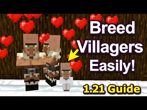 How to Breed Villagers in Minecraft  EASILY in 1.21 PE & Java (NO VILLAGER BREEDER!!) | Fast & Easy!
