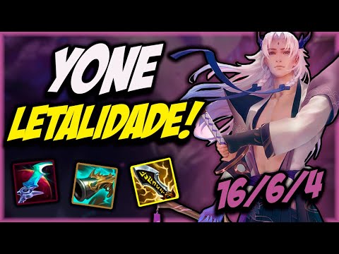 TESTEI A BUILD FULL LETALIDADE NO YONE E DEU SUPER CERTO! - Yone Gameplay - League of Legends