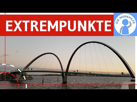 Determine extreme points - Curve discussion - Necessary & sufficient condition + example / exercise
