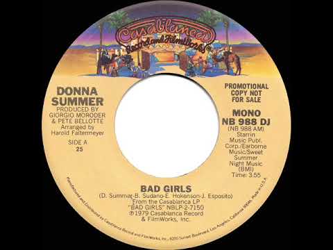 1979 Donna Summer - Bad Girls (mono radio promo 45)